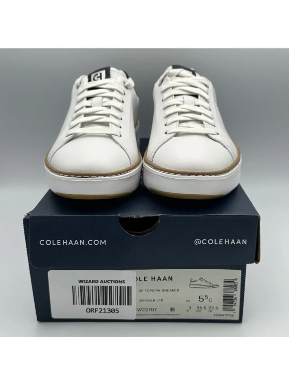 Cole Haan GrandPro Topspin Sneaker Women’s Size 5.5 White Leather Shoes W22707 - Picture 2 of 11